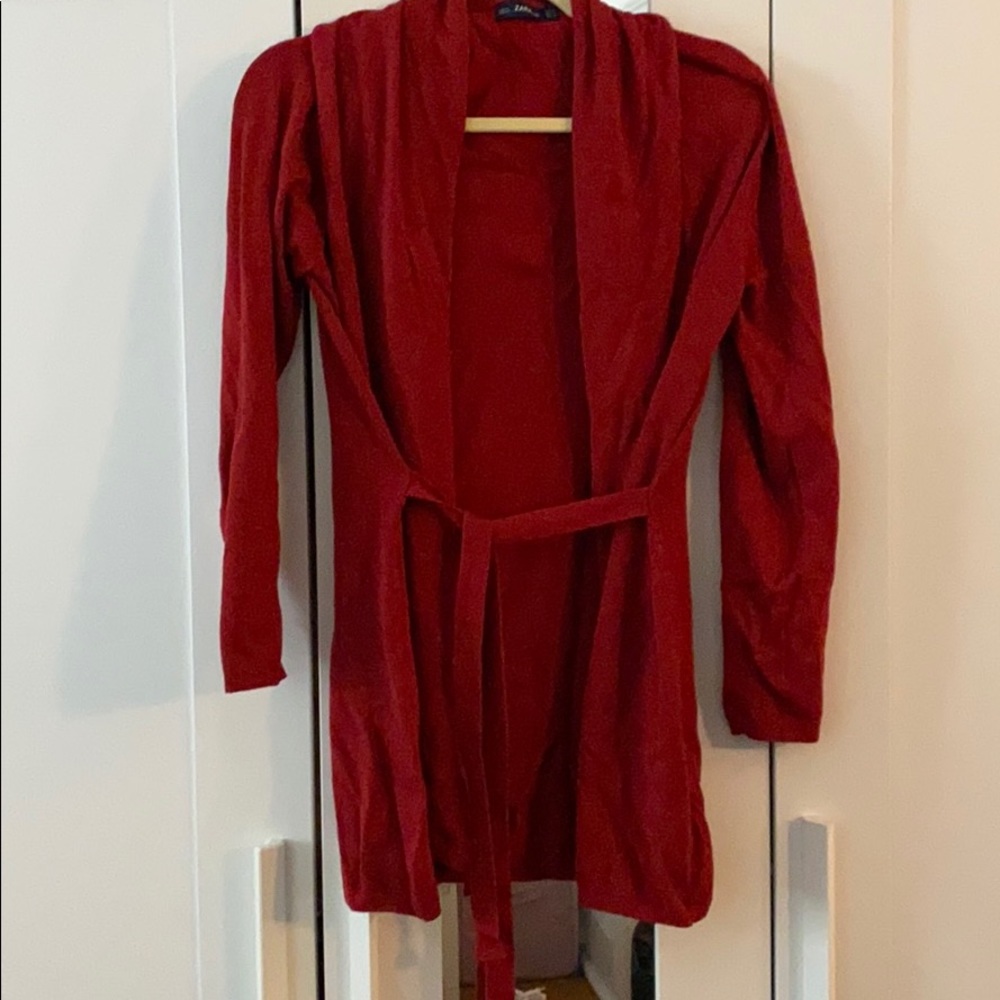 Deep red Zara Cardigan